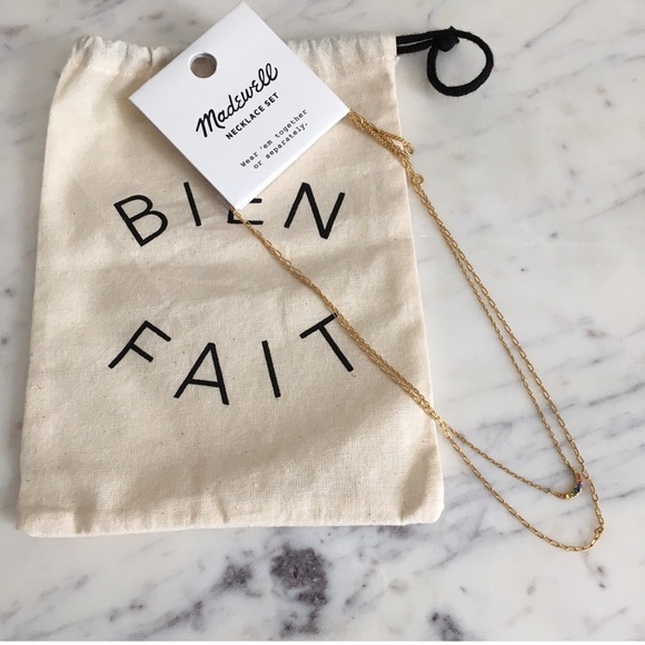 Madewell Rainbow Pavé Moon Necklace Set - Picture 6 of 10